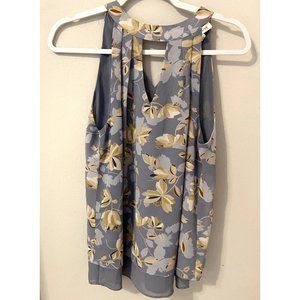 Rose & Olive Sleeveless Floral Blouse